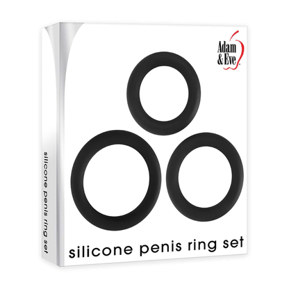 Adam & Eve Cock Rings Adam & Eve Silicone Penis Ring Set