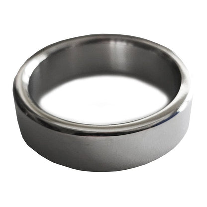 Rouge Cock & Balls Stainless Steel Plain Cock Ring - 15mm Thick