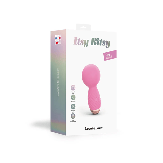 Love To Love Bullets & Mini Vibes Pink Passion Love to Love Itsy Bitsy Mini Wand Vibrator