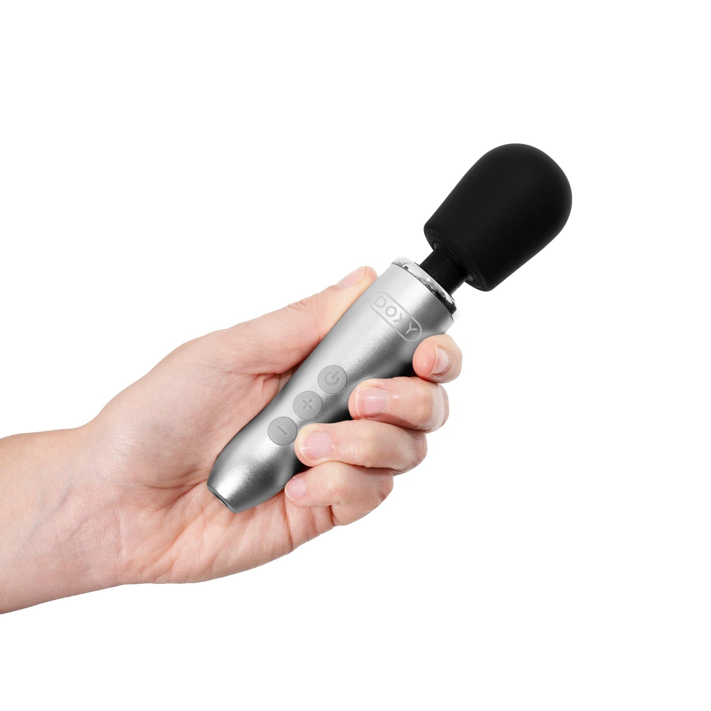 DOXY Vibrating Wand Doxy Go - Brushed Metal