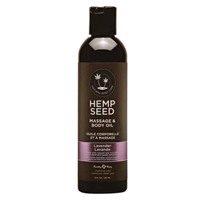 Earthly Body Hemp Seed Massage Oil Lavender Scent