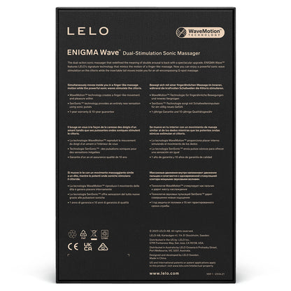 Lelo Enigma Wave Dual Stimulation Sonic Massager - XOXTOYS