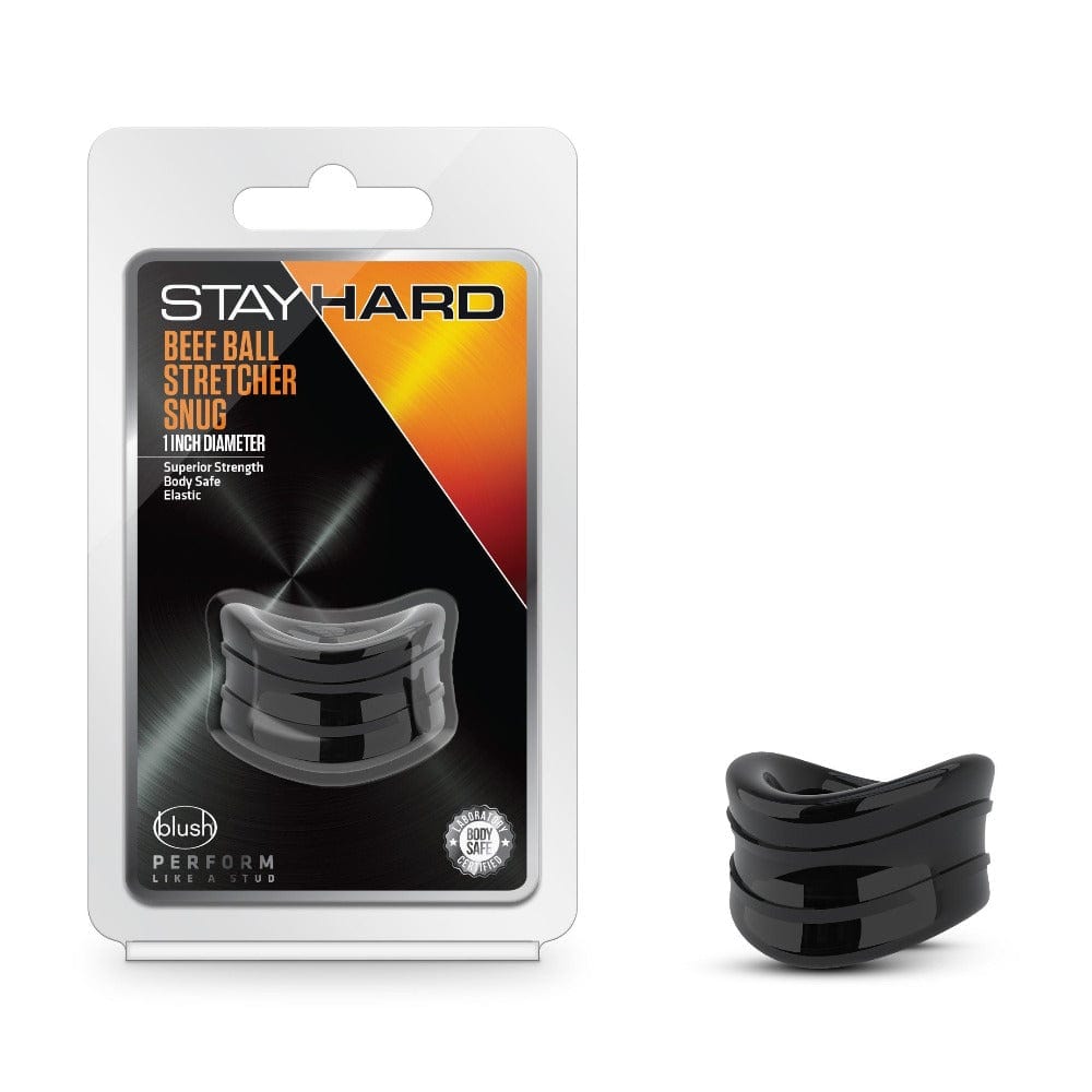 Blush Stay Hard Beef Ball Stretcher Snug 1"