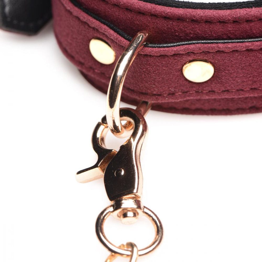 XR LLC 6 Piece Velvet Bondage Set - Burgundy