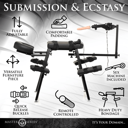 Master Series Sex Furniture Master Series Obedience Bench and Sex Machine