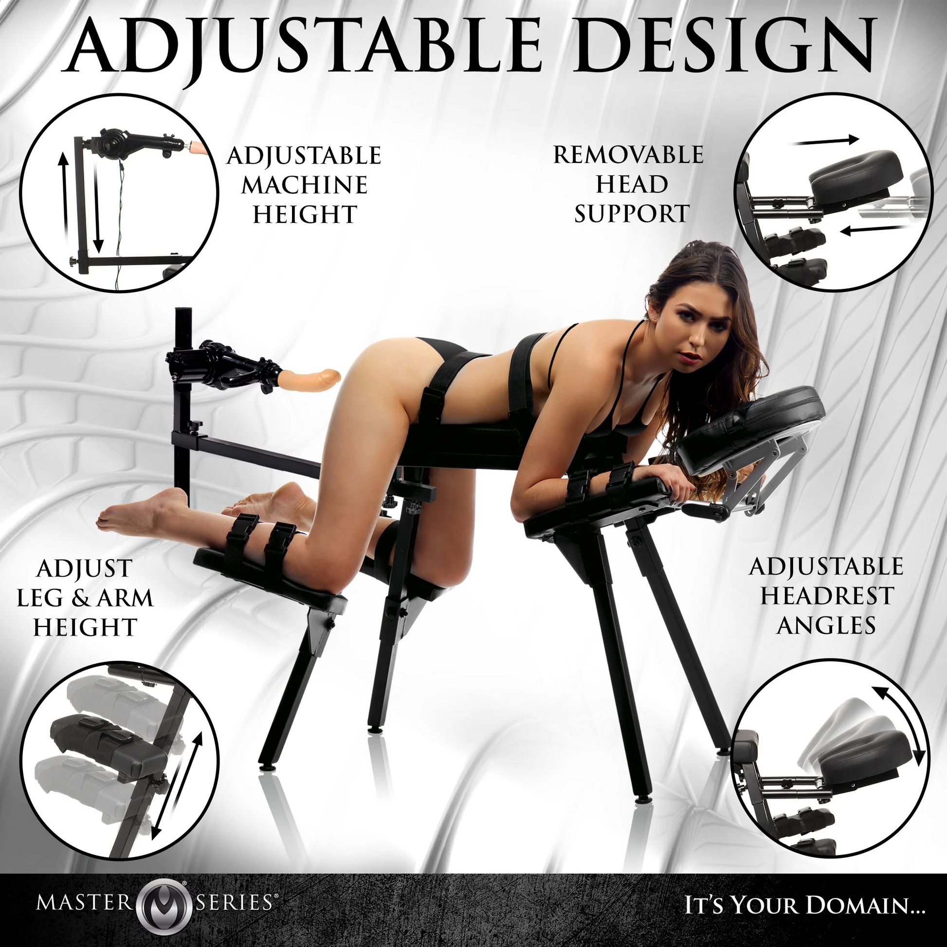 Master Series Obedience Bench and Sex Machine - XOXTOYS
