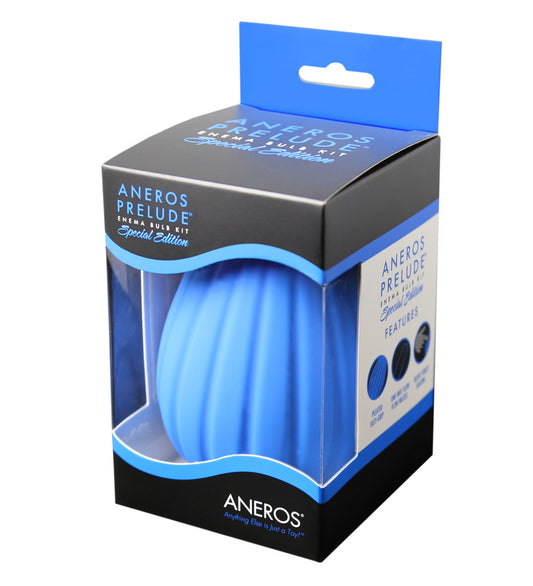 Aneros Prelude Enema Bulb Kit Blue Limited Edition - XOXTOYS