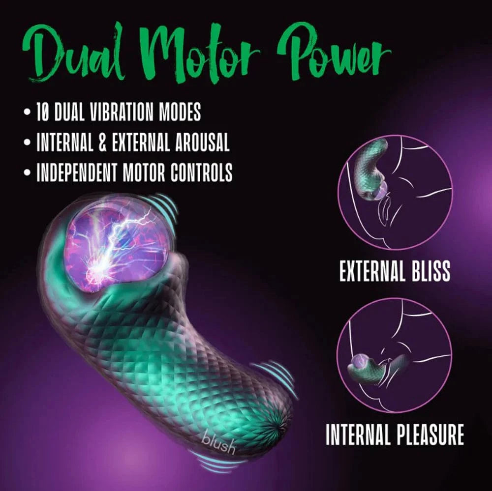 Blush Vibrator Blush Temptasia Enchanted Serpent Dual Ended Vibrator