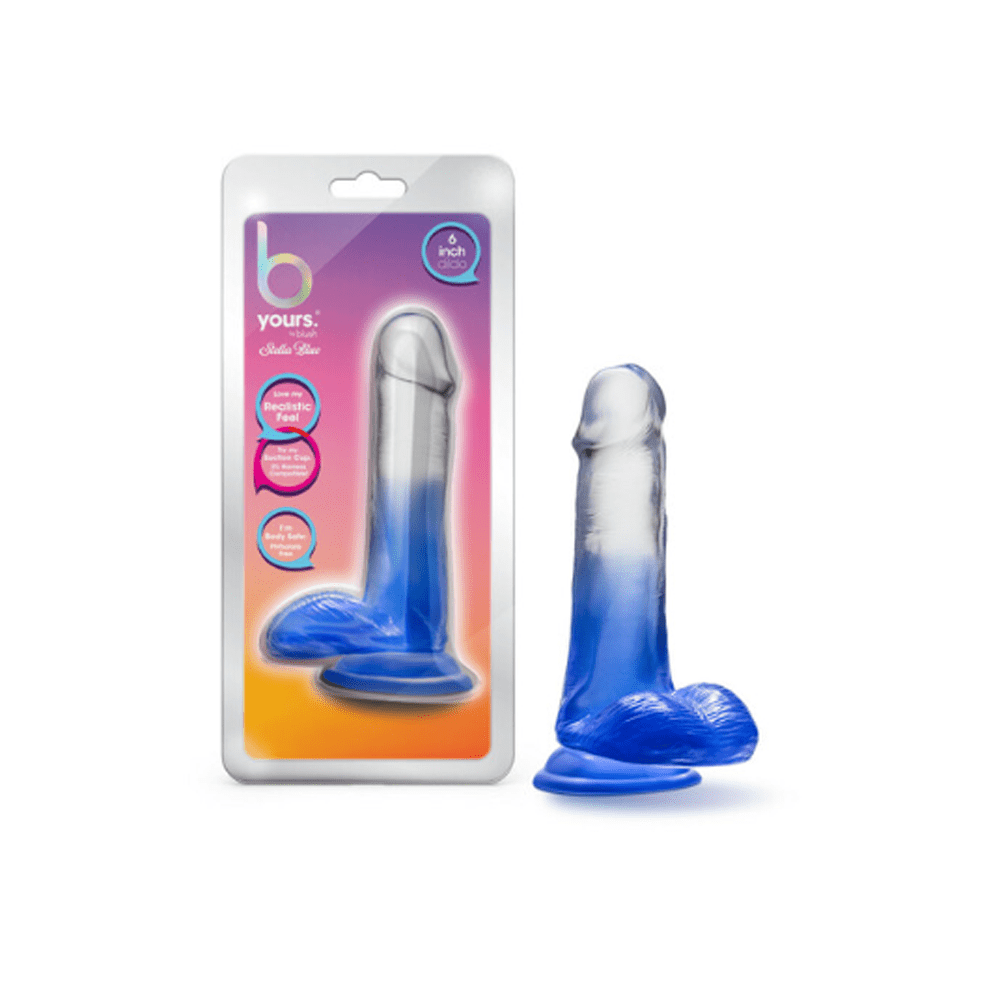Blush B Yours Stella Blue - 7" Dildo - Blue