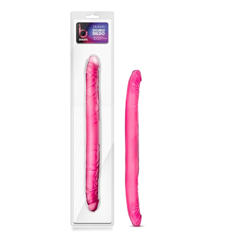 Blush B Yours 16" Double Dildo - Pink
