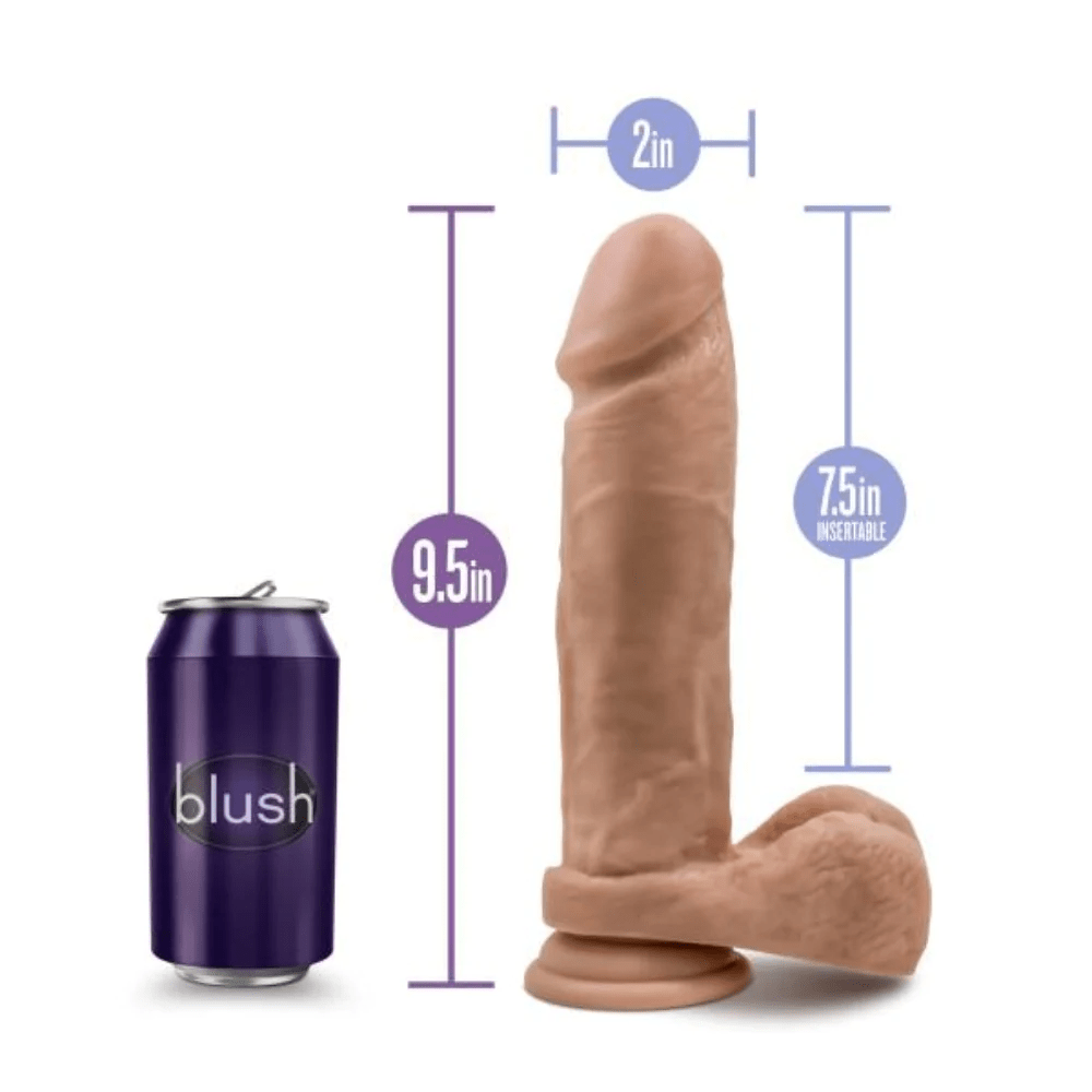 Blush Dongs & Dildos Blush Au Naturel 9.5" Dildo with Suction Cup