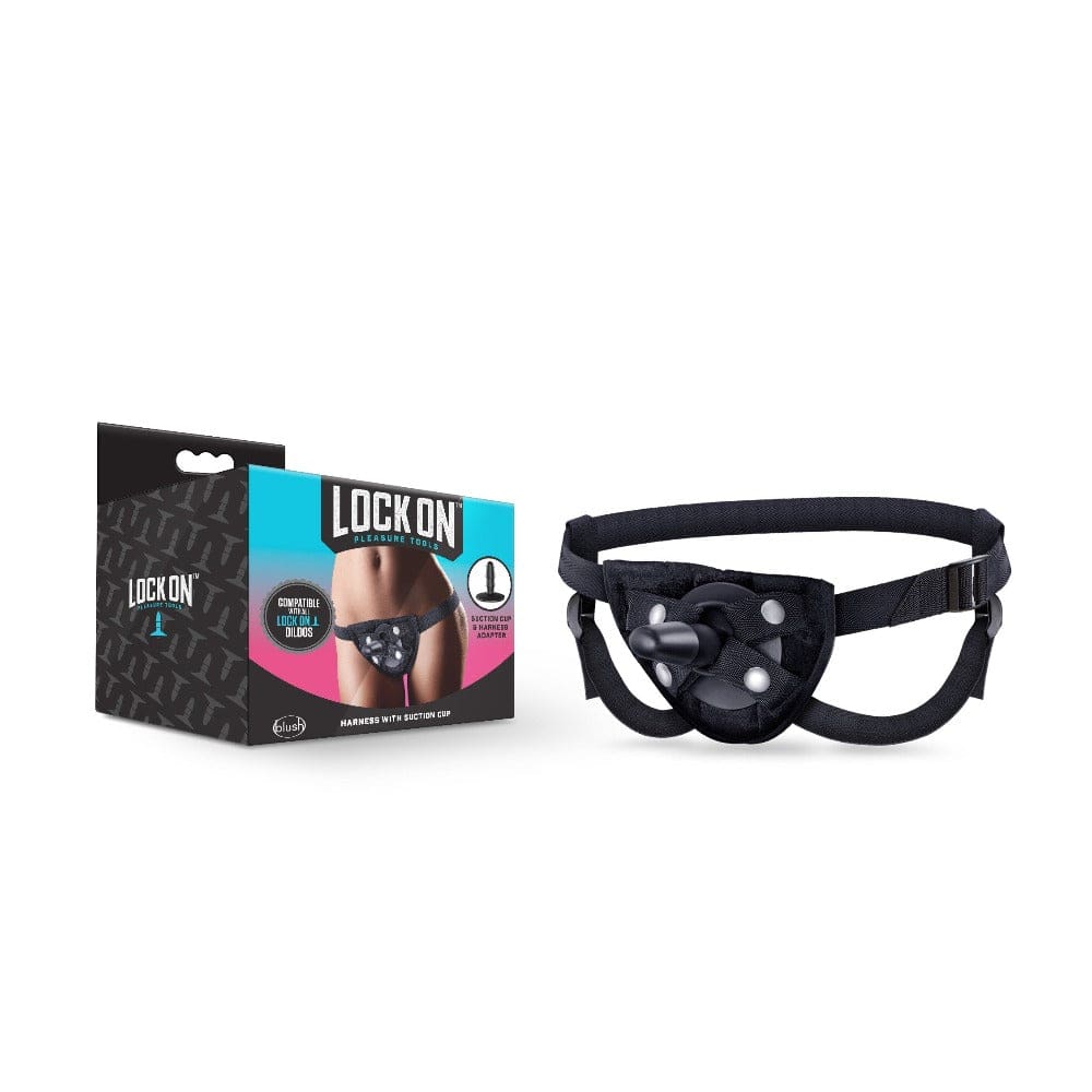 Blush Lock On - Strap On Harness - Black *