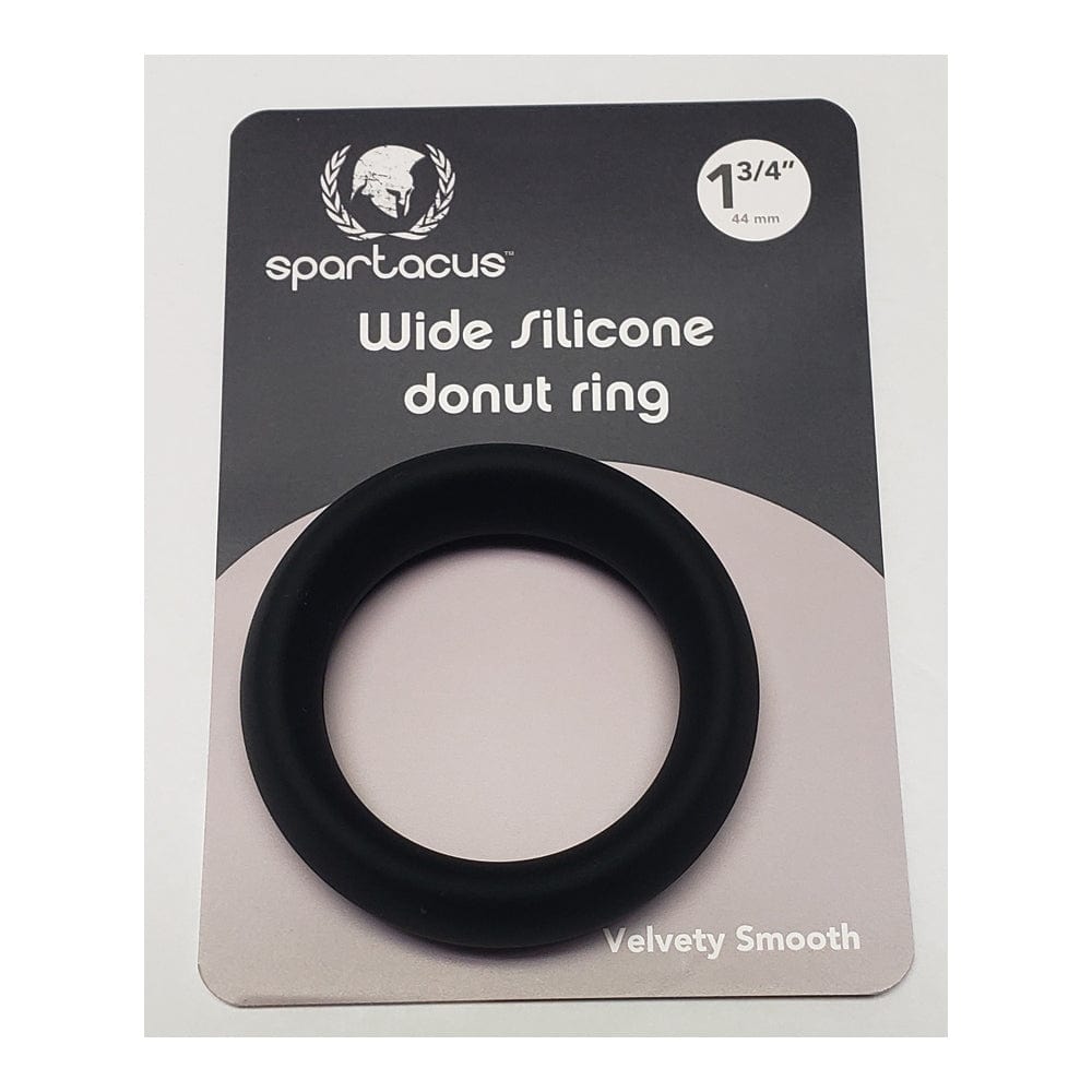 Spartacus Cock Rings Black Spartacus Wide Silicone 1.75" Donut Ring