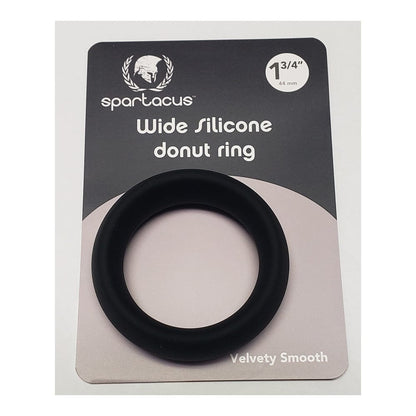 Spartacus Cock Rings Black Spartacus Wide Silicone 1.75" Donut Ring