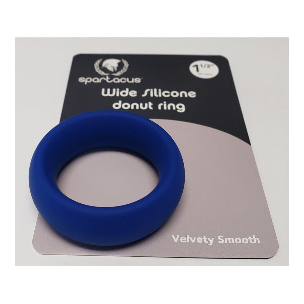 Spartacus Wide Silicone Donut Ring - Blue 1.5"