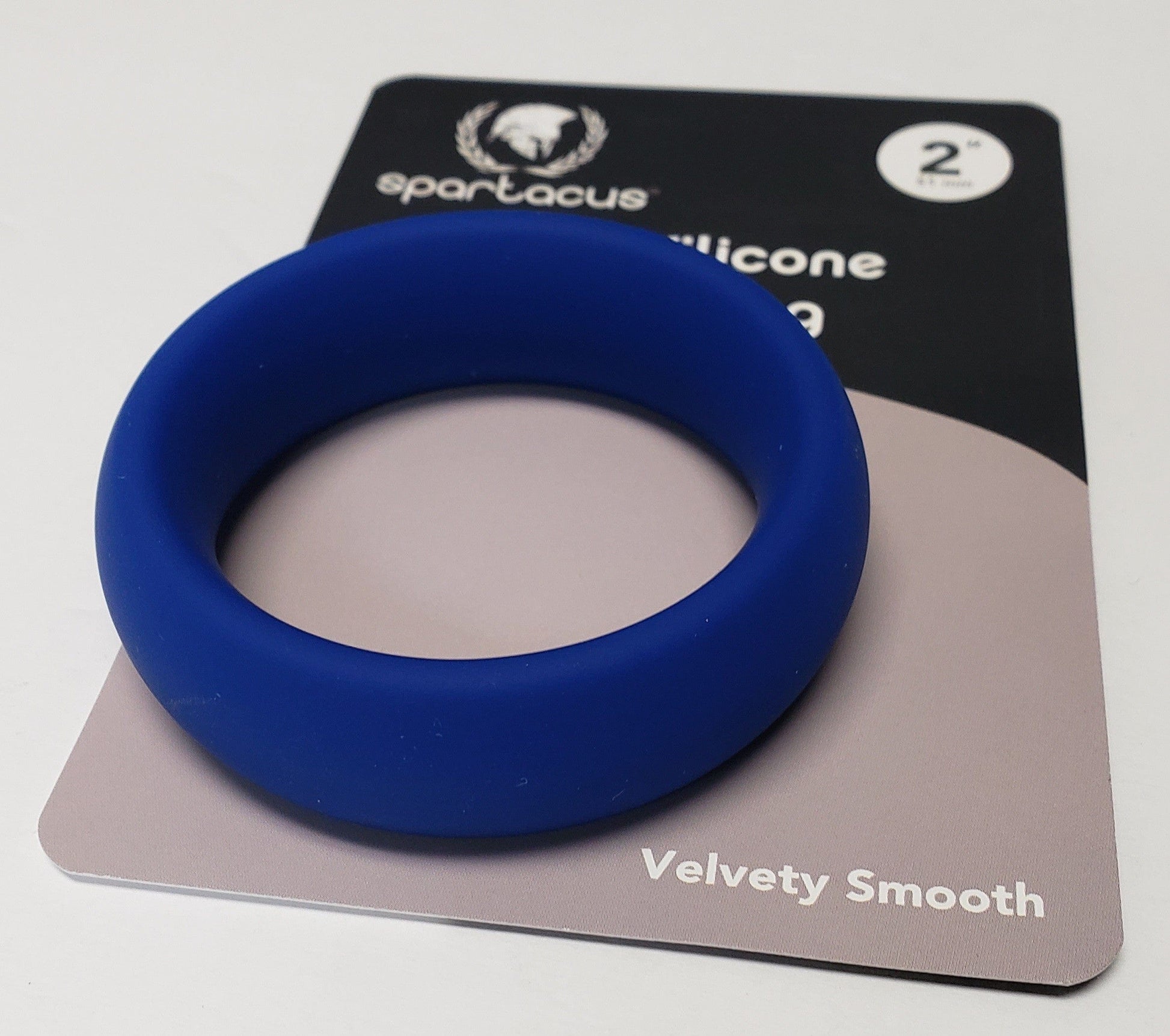 Spartacus Wide Silicone Donut Ring - Blue 2"