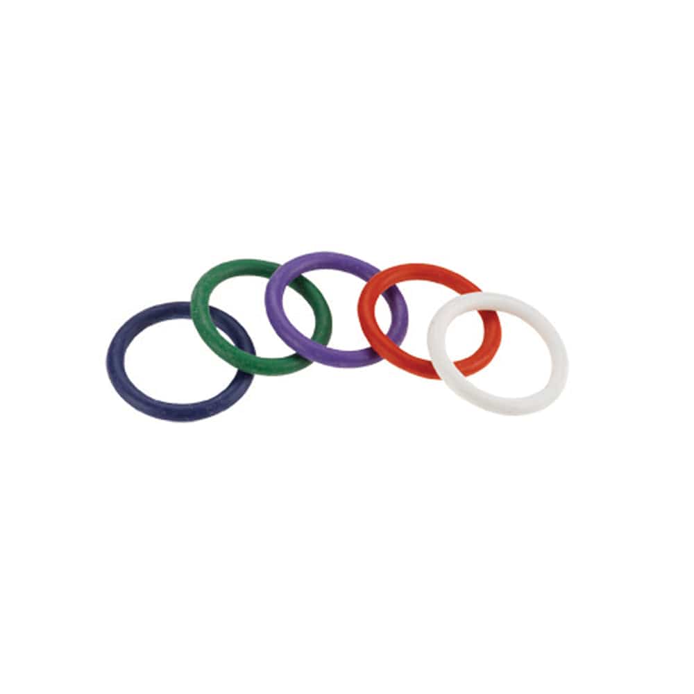 Spartacus Rainbow Rubber Ring 5 Pack 1.25"