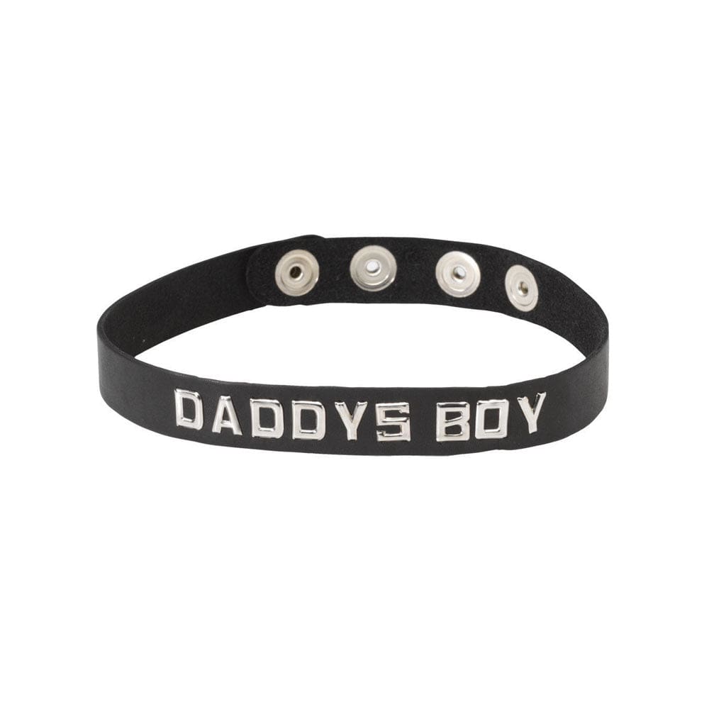 Spartacus BDSM Daddys Boy Spartacus Wordband Collar