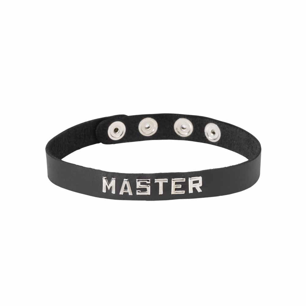 Spartacus BDSM Master Spartacus Wordband Collar