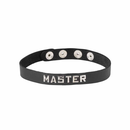 Spartacus BDSM Master Spartacus Wordband Collar
