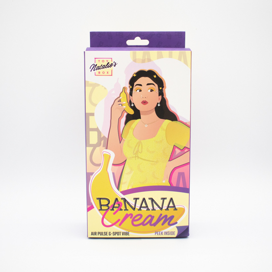 Natalie's Toybox Banana Cream Air Pulse G-Spot Vibe - XOXTOYS