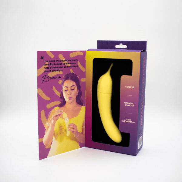 Natalie's Toybox Banana Cream Air Pulse G-Spot Vibe - XOXTOYS