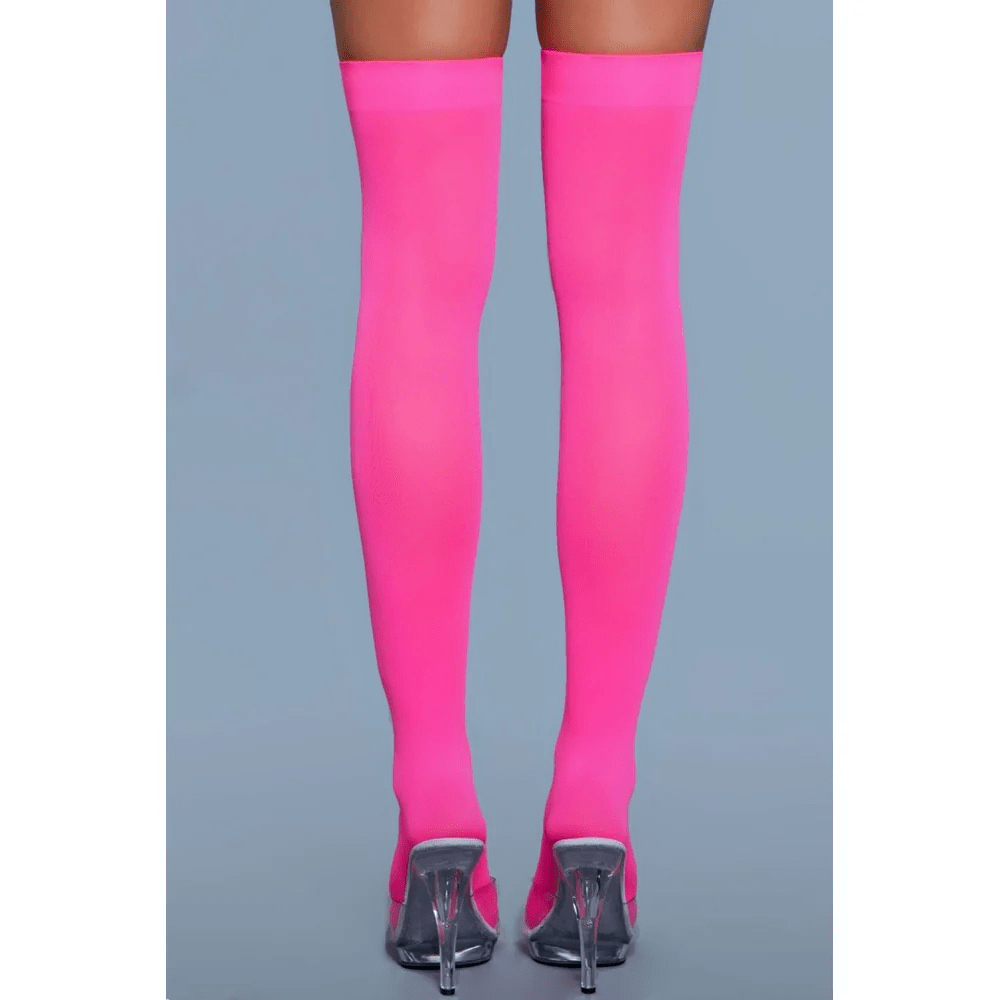 BeWicked Hosiery/Stockings BeWicked Opaque Nylon Thigh Highs