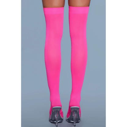 BeWicked Hosiery/Stockings BeWicked Opaque Nylon Thigh Highs
