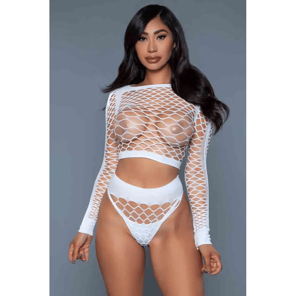 BeWicked BODYSUIT White BeWicked Play With Me Bodystocking