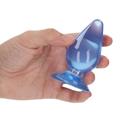 XOXTOYS Shots RealRock 3.5″ Crystal Clear Butt Plug