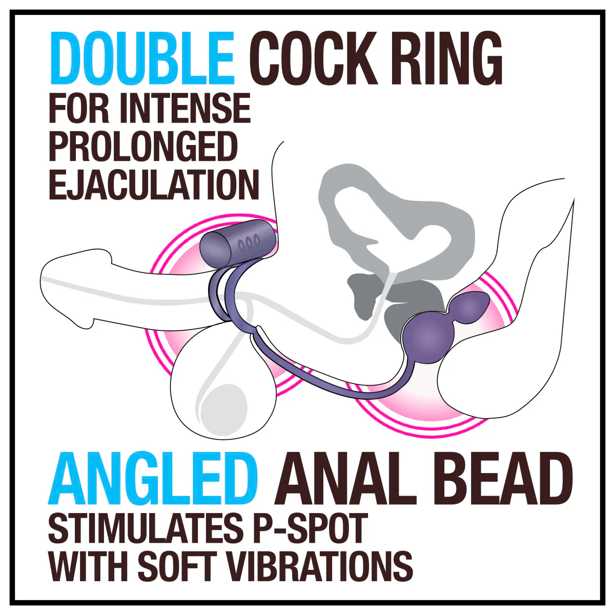 Blush Anal Toys Blush Anal Adventures Anal Plug with Vibrating C-Ring