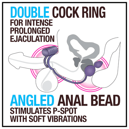 Blush Anal Toys Blush Anal Adventures Anal Plug with Vibrating C-Ring