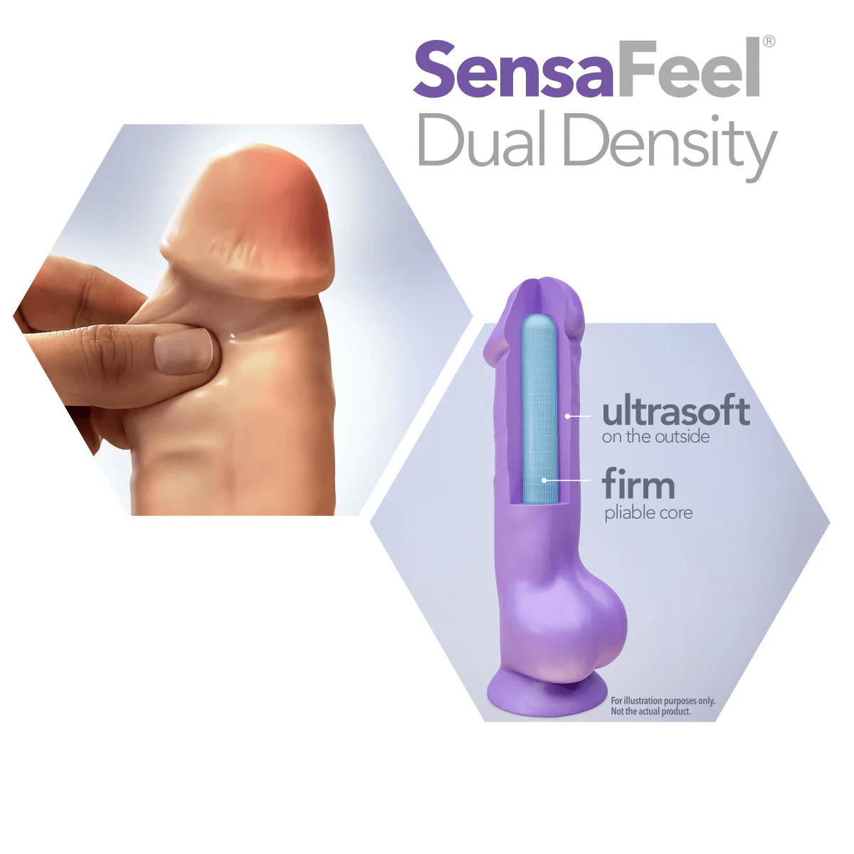 Blush Dildos Blush Au Naturel 7" Sensa Feel Dildo Beige