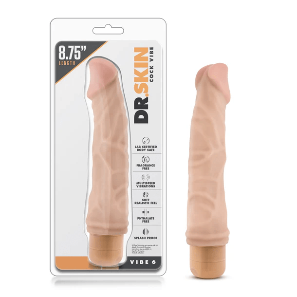 Blush Vibrators Blush Dr. Skin 8.75" Cock Vibe #6