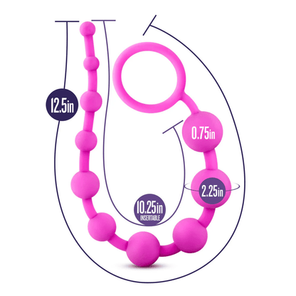 Blush Anal Toys Blush Luxe Pink Silicone 10 Beads