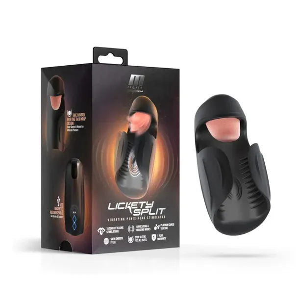 Blush Male Masturbators Blush M for Men Lickety Split Vibrating Penis Head Stimulator