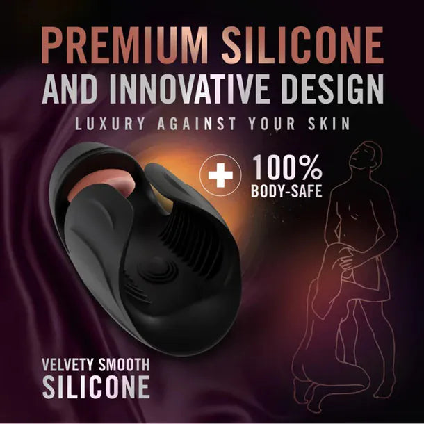 Blush Male Masturbators Blush M for Men Lickety Split Vibrating Penis Head Stimulator