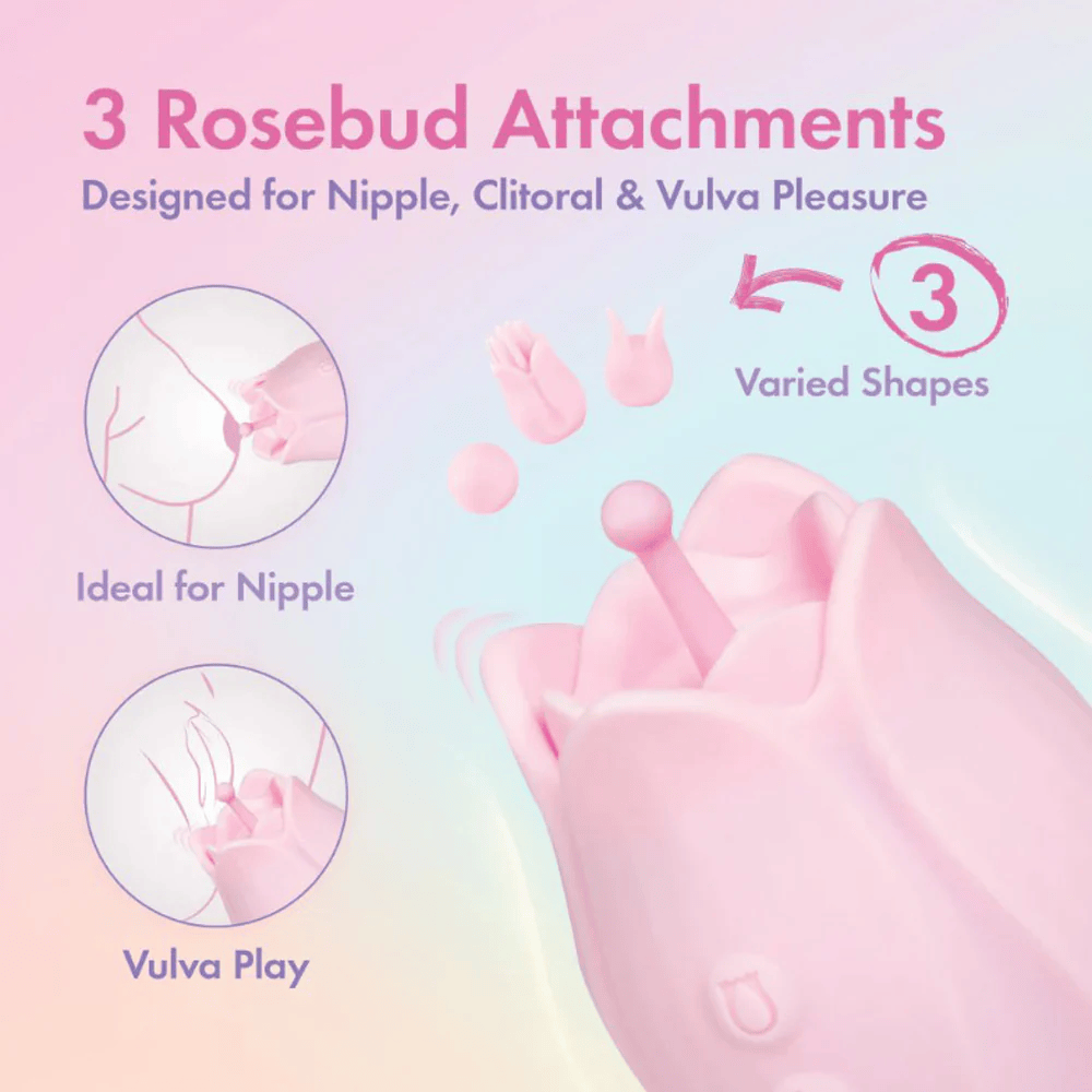 Blush Clitoral Stimulators Blush Play With Me Romantic Rose Clitoral Stimulator
