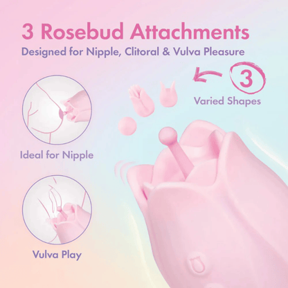 Blush Clitoral Stimulators Blush Play With Me Romantic Rose Clitoral Stimulator