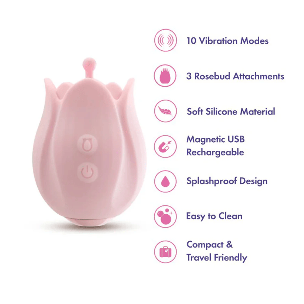 Blush Clitoral Stimulators Blush Play With Me Romantic Rose Clitoral Stimulator