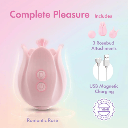 Blush Clitoral Stimulators Blush Play With Me Romantic Rose Clitoral Stimulator
