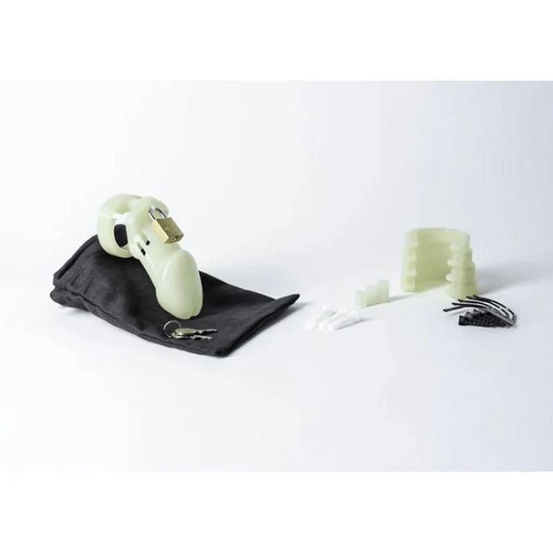 CB-X Chastity Device CB-X CB-6000 Cock Cage Kit Glow in the Dark