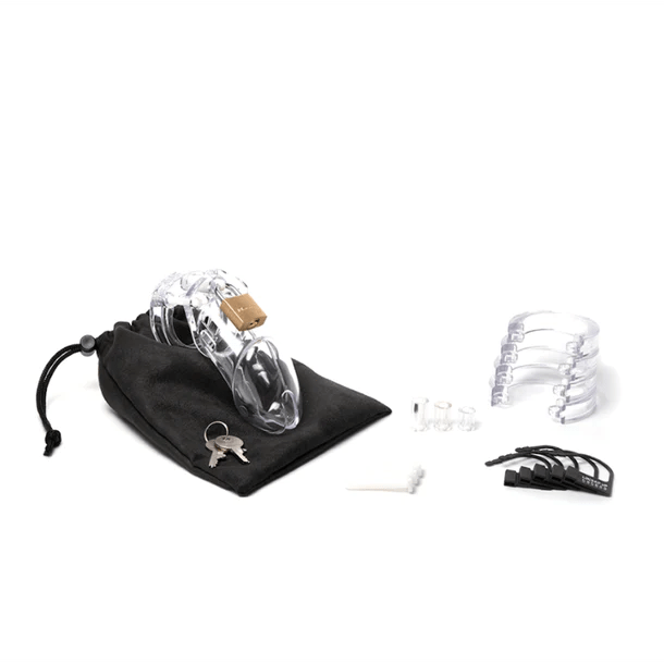 CB-X BDSM CB-X CB-6000 Cock Cage Kit Clear