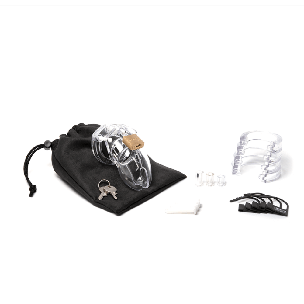CB-X Cock & Balls CB-X CB-6000S Cock Cage Kit Clear