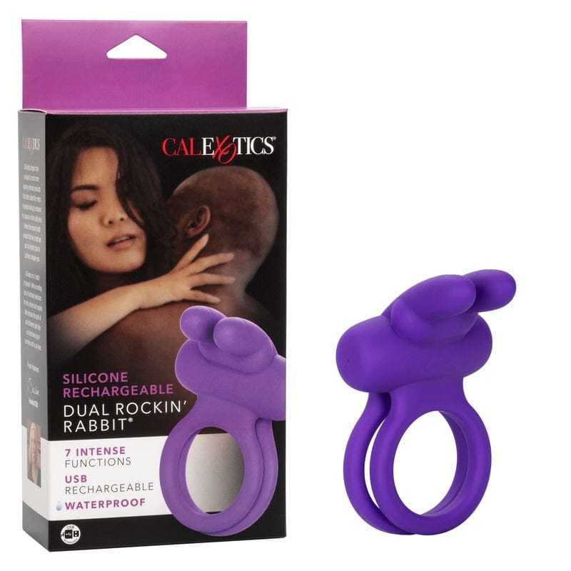 CALEXOTICS Cock Rings CalExotics Rechargeable Dual Rockin’ Rabbit Cock Ring