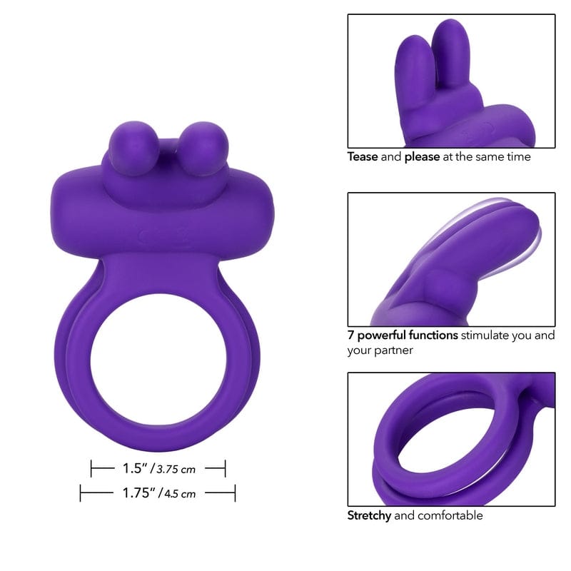 CALEXOTICS Cock Rings CalExotics Rechargeable Dual Rockin’ Rabbit Cock Ring