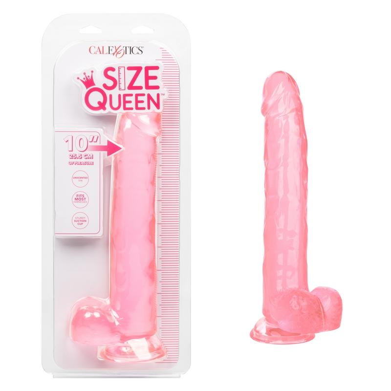 CALEXOTICS Dildos Pink Calexotics Queen 10" Jelly Dildo