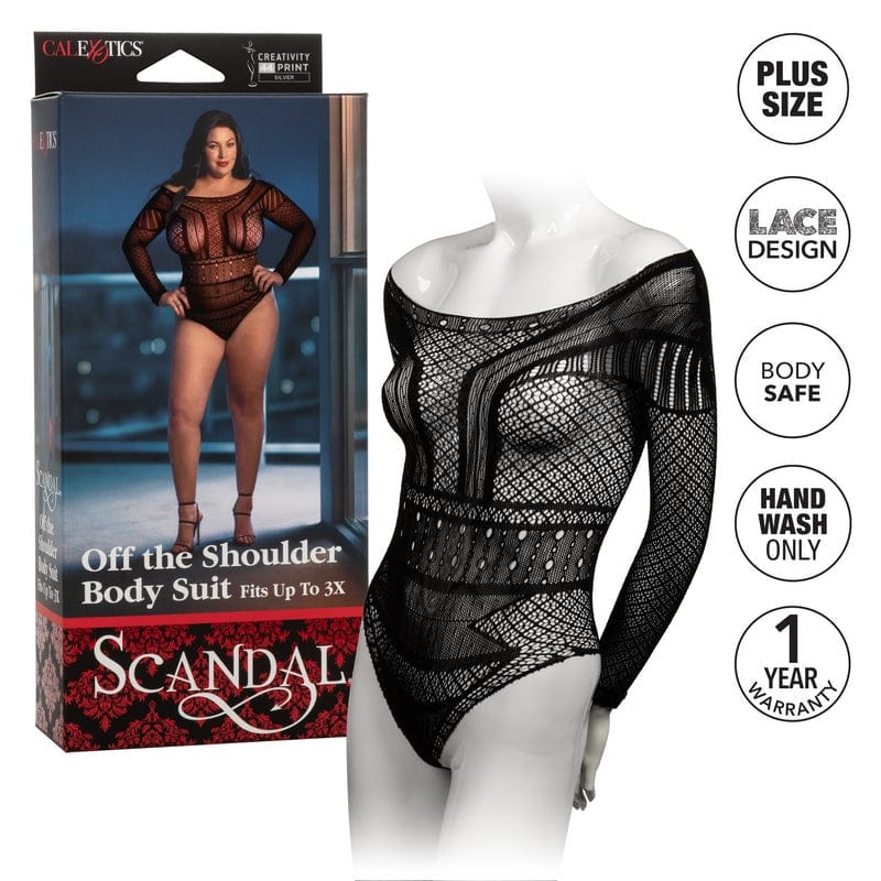 CALEXOTICS Lingerie Calexotics Scandal Off the Shoulder Body Suit