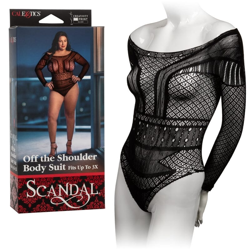 CALEXOTICS Lingerie Queen Size Calexotics Scandal Off the Shoulder Body Suit