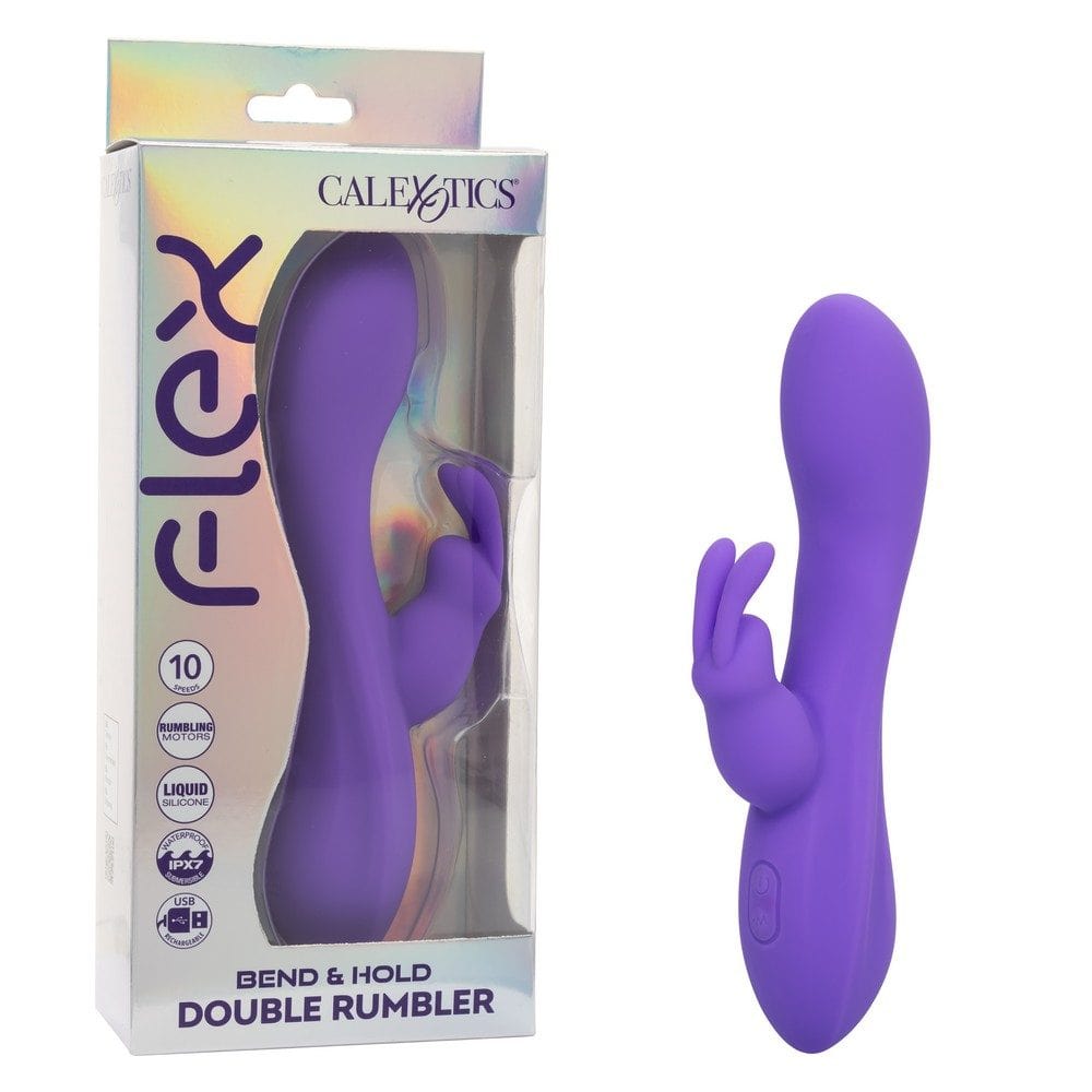 CALEXOTICS Rabbit Vibrators Calexotics Flex Bend & Hold Double Rumbler